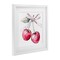 Stupell Industries Whimsical Cherries with Dotted Ribbon Framed Print Under Glass, design by Creative Studio